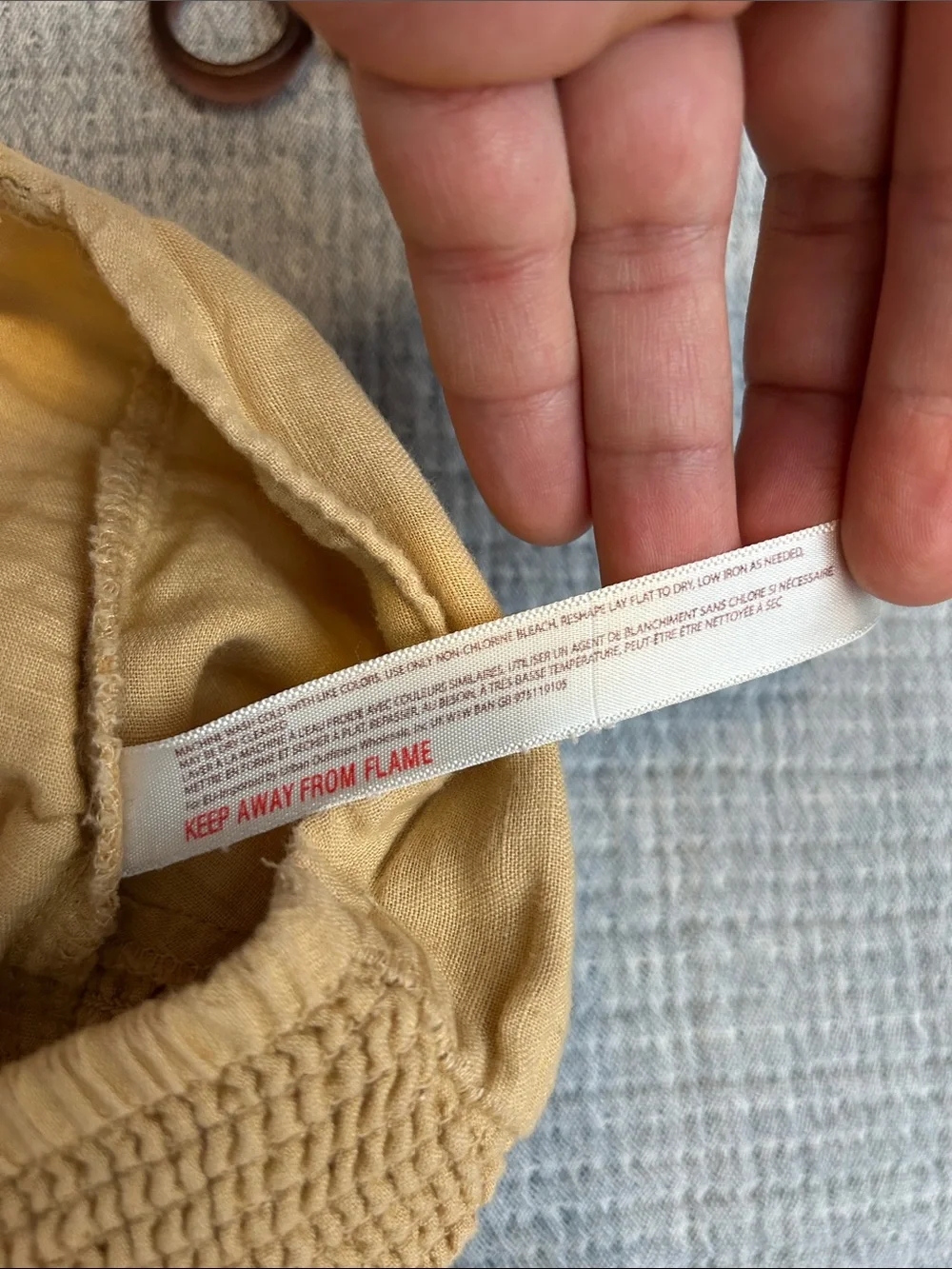 Free People Linen Blend Wide-Leg Pull-On Pants in Mustard Yellow size XS